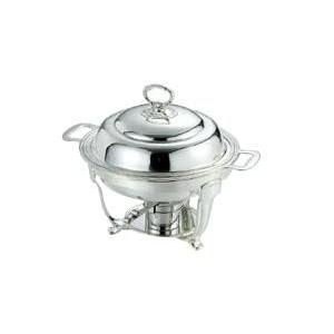 送料無料 ビュッフェ/バイキング用品 UK18-8ステンレス　バロン　丸　チューフィングディッシュ　10インチ(EBM25-1)(1181-3)
