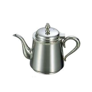 送料無料 卓上用品 ティー・お茶・紅茶用品 ポット ステンレス製 UK18-8　菊渕ティーポット　5人用(670cc)(EBM25-1)(1269-1)