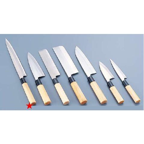 包丁・ナイフ ステンレス鋼包丁　防菌柄　正夫（片刃）　18cm　(9-0305-0701)