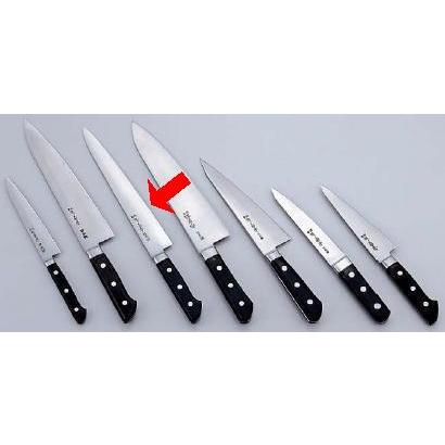 堺芳次 手打ち サーモンナイフ 370mm 鍛造品 刃付け済み ソールナイフ