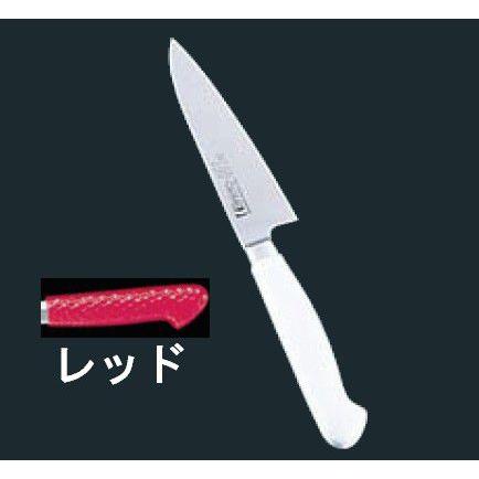 包丁・ナイフ 抗菌カラー包丁　ペティーナイフ（両刃）　MPK-150　15cm　レッド　(1-0337-0412)