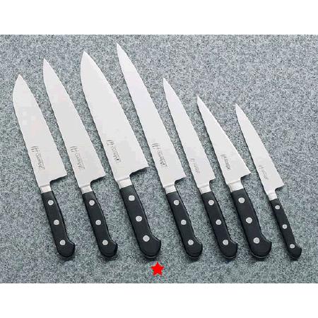 送料無料 包丁・ナイフ ミソノ440シリーズ ミソノ・16クロムハイステンレスモリブデン鋼包丁　洋出刃（両刃）No.851　21cm (9-0313-0301)