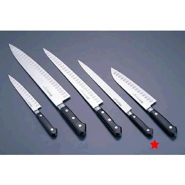 送料無料 包丁・ナイフ ミソノモリブデン鋼サーモン包丁 ソールナイフ（両刃）No.572-S 20cm (1-0312-1401)