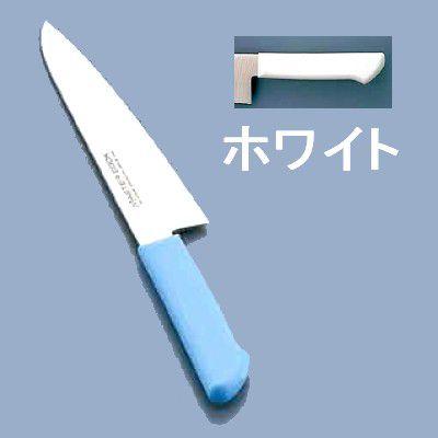 送料無料 包丁・ナイフ マスターコック 抗菌カラー包丁 洋出刃（片刃）MCDK-270 27cm ホワイト(1-0338-0404)