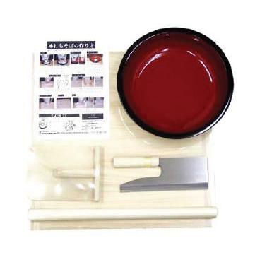 家庭用 麺打ちセットB A-1280 のし板・めん棒・こね鉢・めん切庖丁 