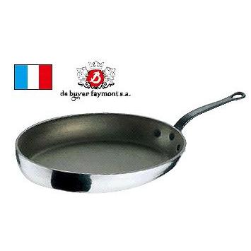 フライパン 貨物輸送無料 35糎 モービル しろがね色石ころ オーバル食麺麭 04935 (1-0103-1501)