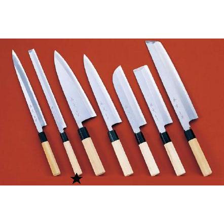 包丁・ナイフ 佐文　青鋼　蛸引包丁　（片刃）　24cm　(1-0297-1201)