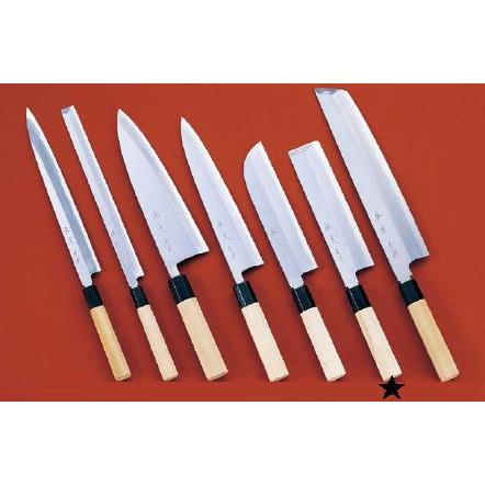 包丁・ナイフ 佐文 青鋼 薄刃包丁 （片刃） 18cm (1-0297-1601)