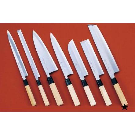 包丁・ナイフ 佐文 青鋼 骨切包丁 （片刃） 33cm (1-0297-1703)