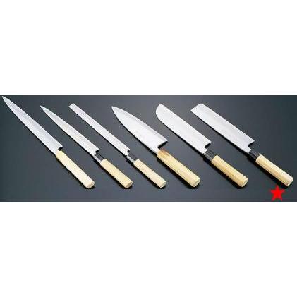 送料無料 包丁・ナイフ 堺　孝行　シェフ和包丁　銀三綱 薄刃（片刃）　19.5cm　(9-0303-0603)