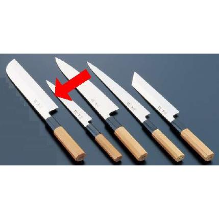 送料無料 包丁・ナイフ 酔心 イノックス本焼和包丁 鎌型薄刃 （片刃） 21cm 45055 (1-0304-1201)