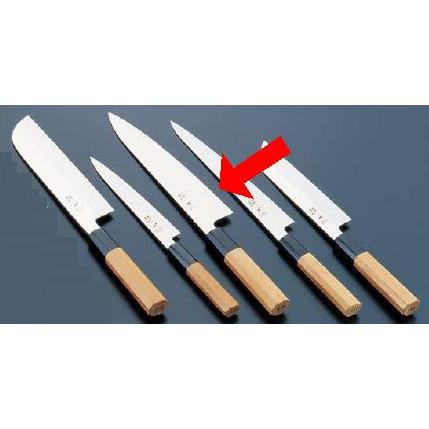 送料無料 包丁・ナイフ 酔心　イノックス本焼和包丁　和牛刀　（両刃）　21cm　45082　(1-0304-1401)