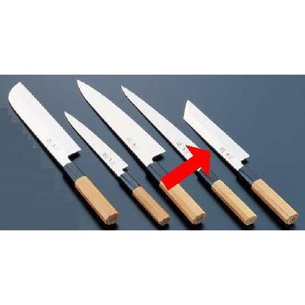 送料無料 包丁・ナイフ 酔心　イノックス本焼和包丁　むき物　（片刃）　18cm　45059　(1-0304-1601)