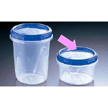 保存容器・プラスチック製 冷凍保存から解凍加熱まで！ Ф118×H80