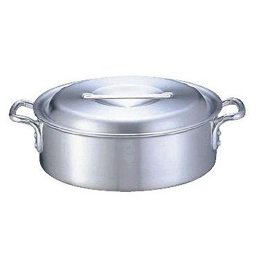 アルミ DON 外輪鍋 48cm (蓋付) 業務用鍋 浅型 調理鍋 両手鍋