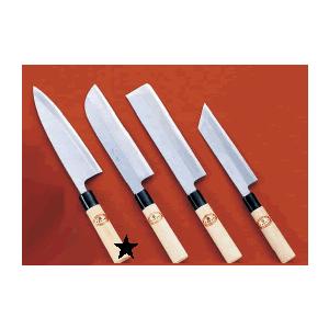 送料無料 包丁・ナイフ 堺 孝行作 霞研 出刃（片刃）包丁 27cm (1-0303 