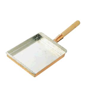 たまご焼器 銅 鳥の子焼 関西型 22.5ｃｍ（270×225×30粍） (1-0548-0509) キッチン、日用品、文具-調理器具