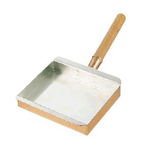 たまご焼器 銅 鳥の子焼 名古屋型 21ｃｍ（210×255×40粍） (1-0548-0705) 調理器具-キッチン、日用品、文具