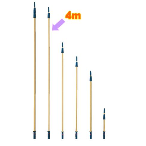 ※代引不可 清掃用品・掃除道具 窓用・高所用 ガラス清掃 (4m)プロテック伸縮ポール4m(2段伸縮柄)　(山崎産業) C｜kyoeinet