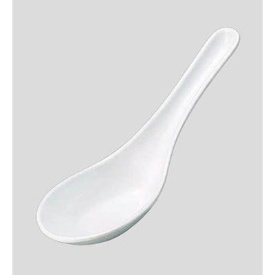 50本　メラミンチャイナレンゲ　ME-1　白　レンゲ　⑶ メラミン製 レンゲ れんげ スプーン 中華 おうち ご飯 食器 かわいい