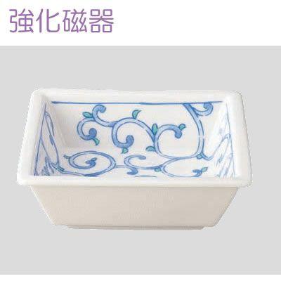 送料無料 Daiwa|強化磁器食器|和食器|飲食店|カフェ|施設 10点セット 正角浅鉢 彩唐草(113×113×H33mm・190ml) (台和)[HC-48-SKA]