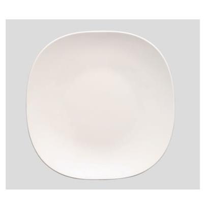 送料無料 Daiwa|プラスチック食器|メラミン製|皿|食堂|飲食店 10点セット 26cmスクウェアプレート　白(Φ265×H27mm)　(台和)[SS-10-W]