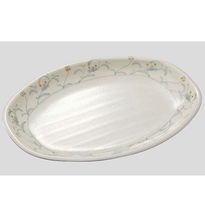 送料無料 Daiwa|プラスチック食器|メラミン製|社員食堂|飲食店 10点セット 小判皿・大　萩(310×233×H35mm)　(台和)[YD-38-H]