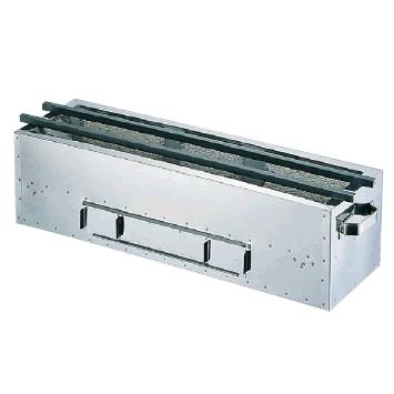 送料無料 木炭コンロ (幅45cm 奥行14cm) 木炭用コンロ (抗火石貼り) 450×140×165 (9-0768-0501)