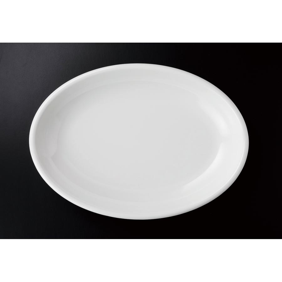 メラミン 50cm玉渕小判深鉢  白(505×360×H70mm) 福井クラフト[ML1-40-1] 丈夫なプラスチック　業務用メラミン製食器