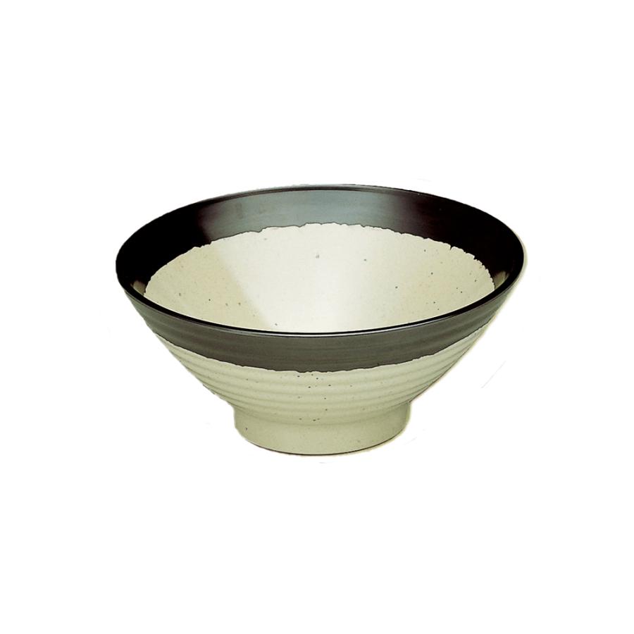 10点セット】メラミン そば丼 信楽(φ174×H75mm・750ml)[MM-100] 関東