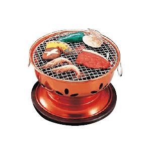 送料無料 水コンロ式だから煙が少ない！ 割烹　炭火亭（アルミ製）※木台・網付き！(1-2151-1001)