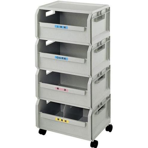 送料無料 施設用品 オフィス用品 整理整頓 書類整理 学校 オフィス 紙分別 キャスター付 エコボックス 4段セット 山崎産業 Sre4nh Sre4nh メラミン食器の通販kyoei 通販 Yahoo ショッピング