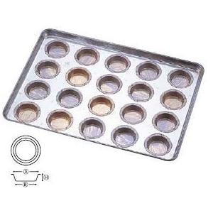 製菓用品・プチケーキ・焼菓子型 お菓子作り・道具 シリコン加工　ミラソン65型　天板（プレスタイプ）　20連　(1-1124-0801)