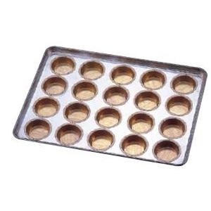 製菓用品・プチケーキ・焼菓子型 お菓子作り・道具 シリコン加工　ミニマンケ75型　天板（プレスタイプ）　20連　(1-1124-0701)