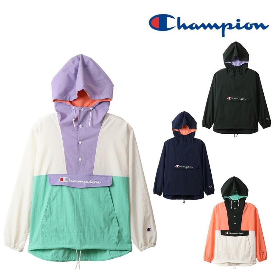最終セール価格 CHAMPION チャンピオン (CW-RSC03) レディース ウィメンズ アノラック ハーフボタン ストレッチ ナイロンパーカー