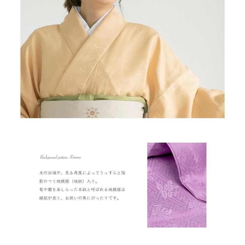 KYOETSU（京越） (女袷 地紋) 洗える着物 袷 8colors sサイズ 色無地