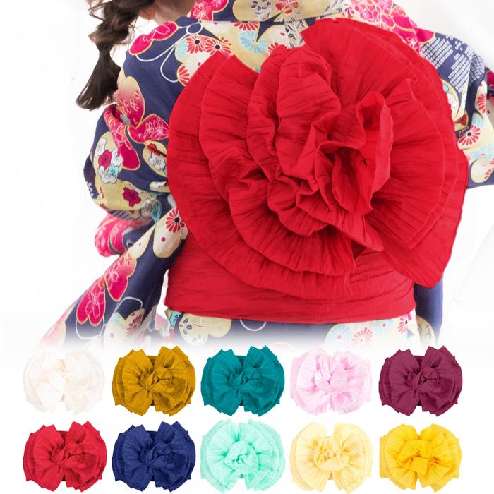 KYOETSU（京越） (作り帯 しわ 女の子)フラワーボール 作り帯 こども