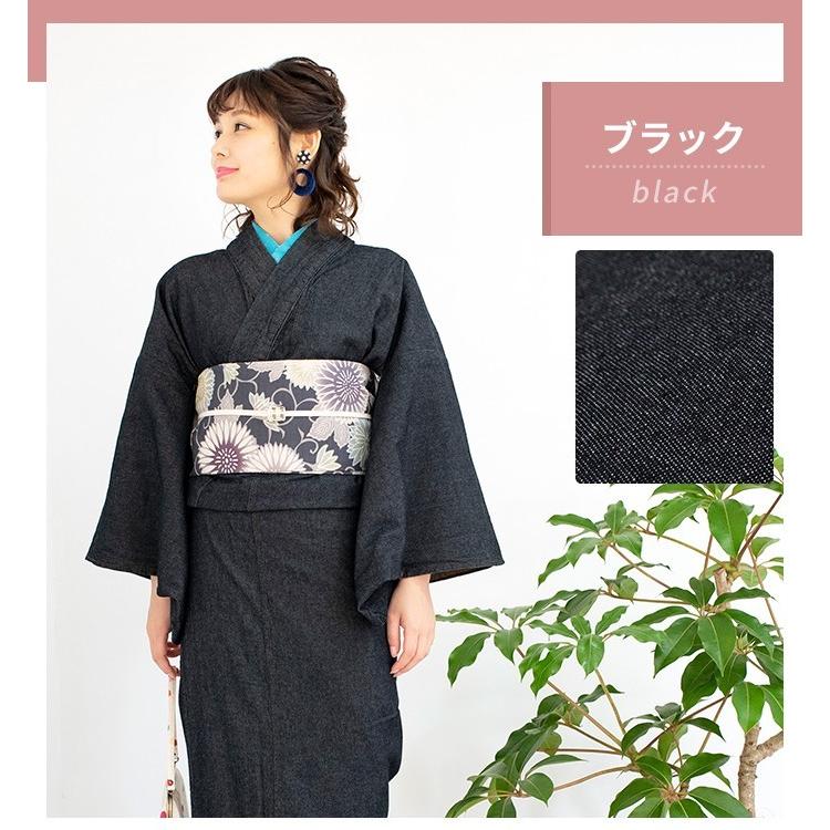 KYOETSU（京越） (女単衣 デニム) 着物 デニム レディース 洗える