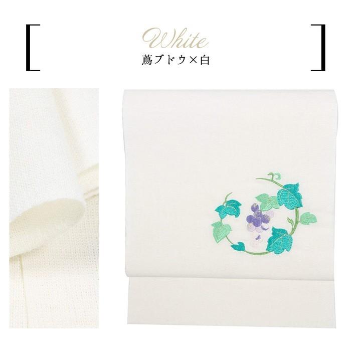 KYOETSU (日本製 名古屋帯 麻 刺繍入り) お仕立て上がり洗える KYOETSU (日本製 名古屋帯 麻 刺繍入り) お仕立て上がり洗える