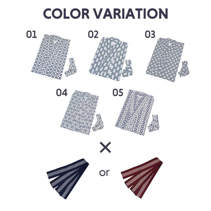 (旅館浴衣 3点セット) 旅館浴衣 浴衣 帯 寝巻き 寝間着 寝巻  男性 女性 メンズ レディース 介護 パジャマ 温泉浴衣 入院着(rg) | KYOETSU | 17