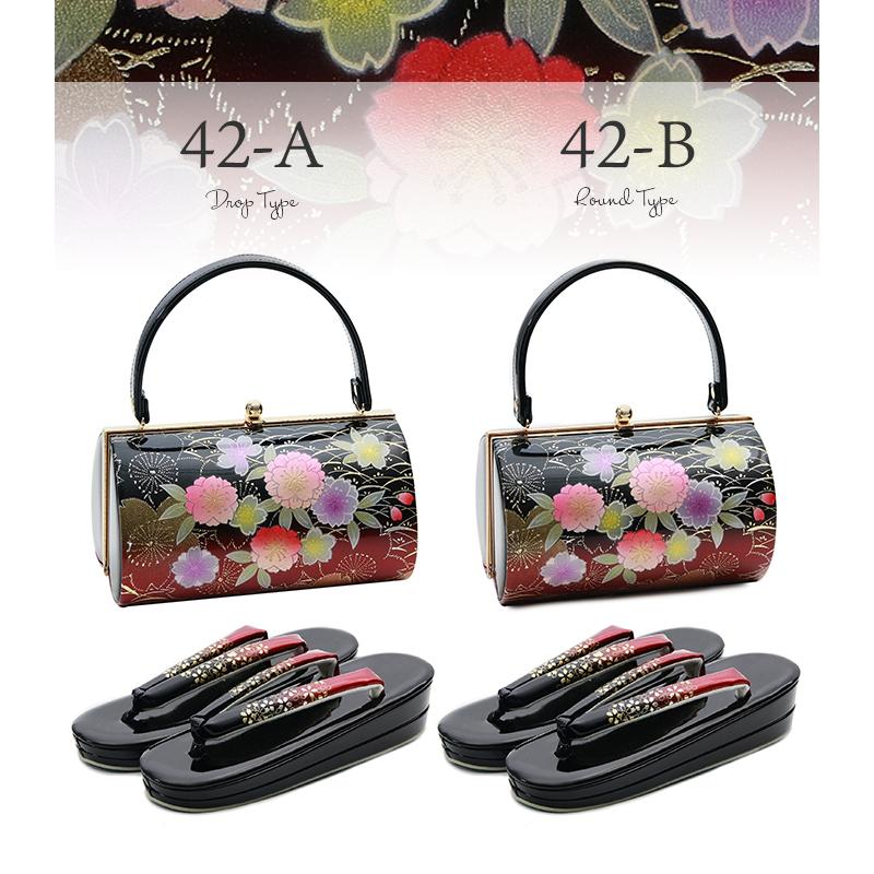 KYOETSU（京越） (草履バッグ 振袖 2段 F) 草履バッグセット 成人式