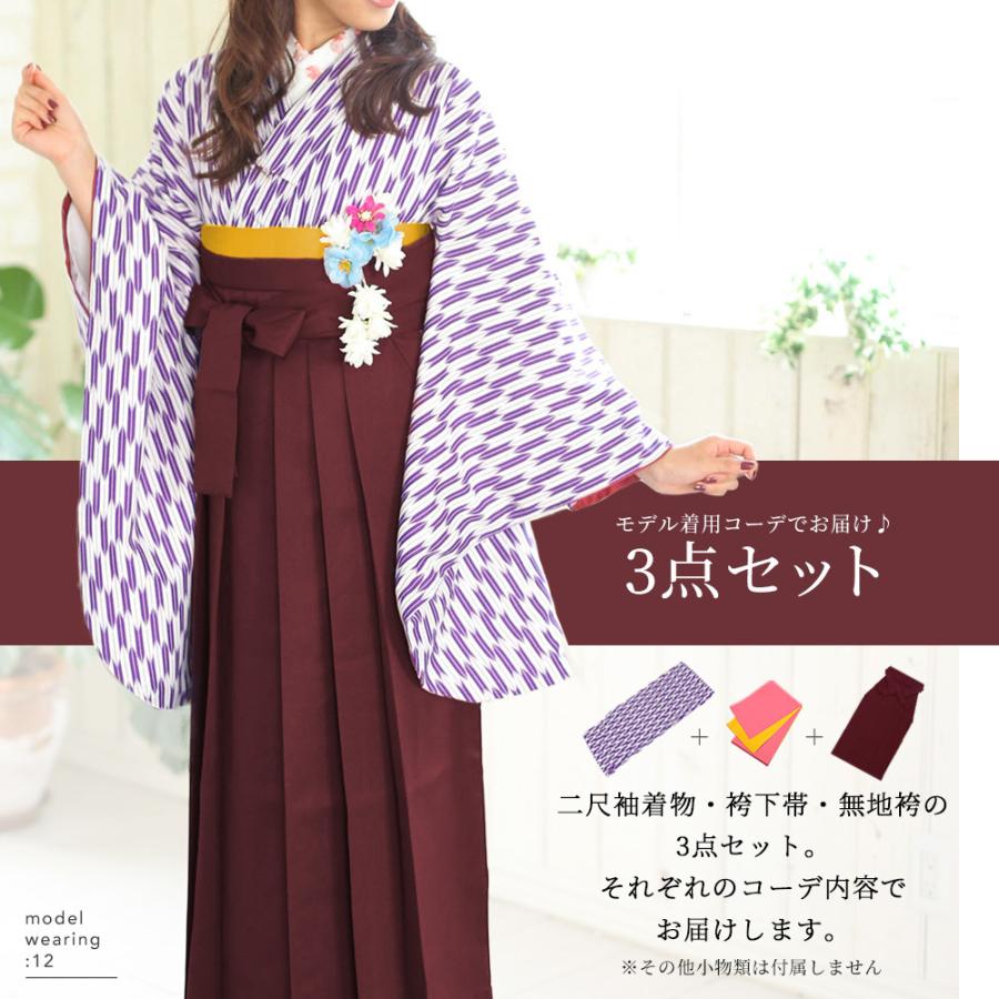 袴3点セット 矢絣 M) 袴セット 卒業式 袴 セット 女性 16colors 振袖