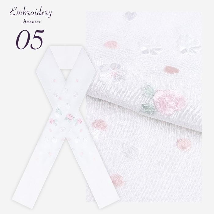 (刺繍半衿 1-10) メール便{P12} 半襟 半衿 刺繍 10colors 白 振袖 留袖用 訪問着 成人式 卒業式 着物 洗える 柄 フォーマル | KYOETSU | 16