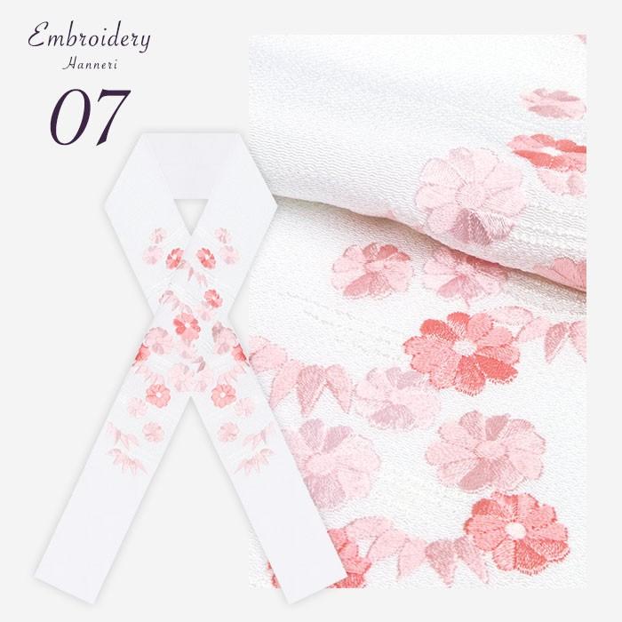 (刺繍半衿 1-10) メール便{P12} 半襟 半衿 刺繍 10colors 白 振袖 留袖用 訪問着 成人式 卒業式 着物 洗える 柄 フォーマル | KYOETSU | 18