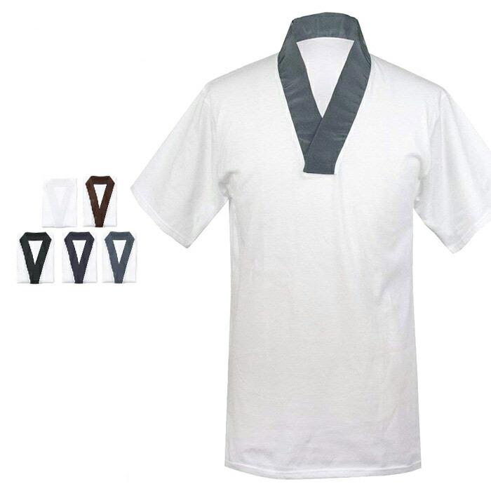 売却 Tシャツ半襦袢 日 KYOETSU キョウエツ 半襦袢 日本製 男性 洗える メンズ 襦袢 |日本製|高級天竺綿使用||Tシャツ長襦袢|肌着|襟元調節可能|マジックテープ|