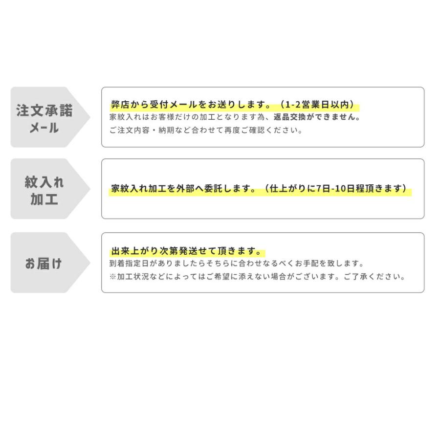 家紋入れオプション　五つ紋｜kyoetsuorosiya｜09