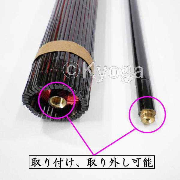 和傘 布傘 1尺4寸 蛇の目柄 朱赤 舞傘仕様 継柄 直径約76cm 舞踊傘