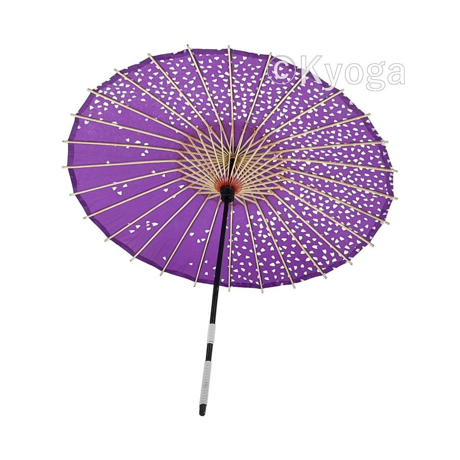 唐傘(直径約81cm) 粉雪 紫 直径81cm 祭り よさこい 撮影 インテリア