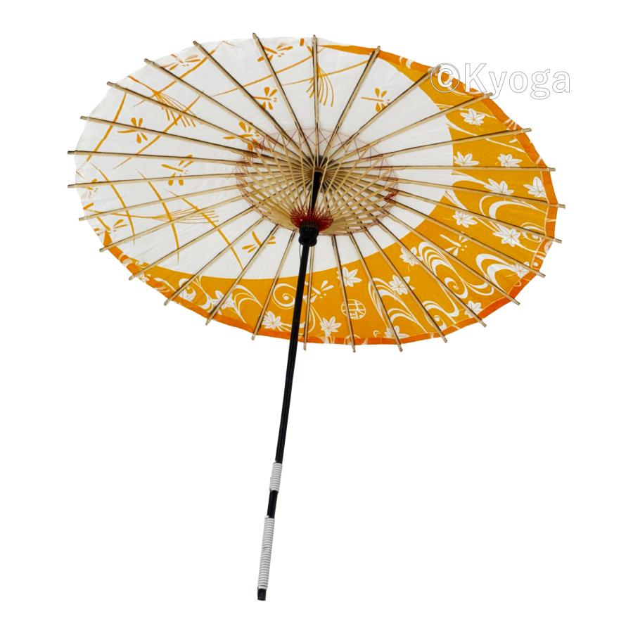 唐傘(直径約81cm) 夕焼け小焼け 山吹色 直径81cm 祭り よさこい 撮影