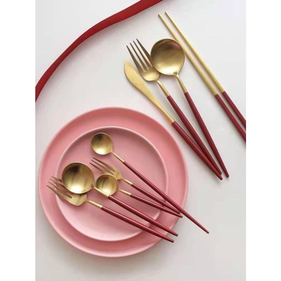 cesa beams カトラリーセット 4本x2セット　カトラリー クチポール風　スプーン フォーク ナイフ コーヒースプーン 　cutipol風 北欧  食器 (/=中4*2/) |  | 18